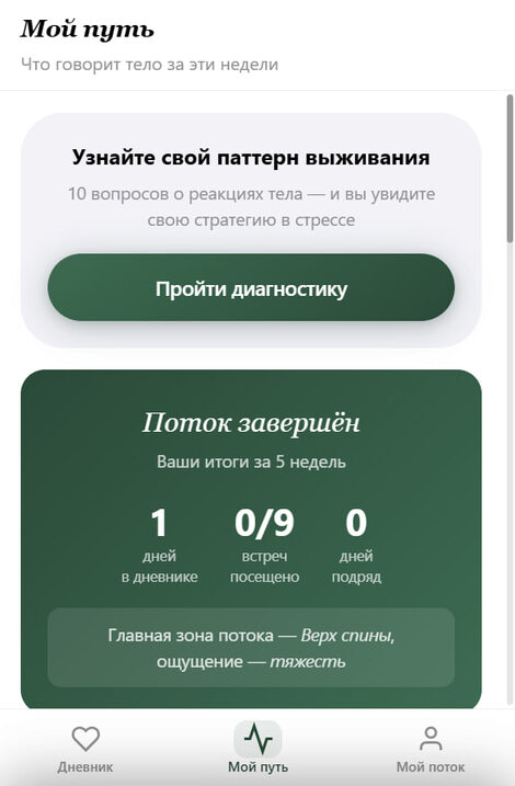 Мой путь — диагностика паттернов и итоги потока